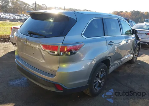 2016 Toyota Highlander Xle V6 from USA, damaged, VIN 5TDKKRFH5GS154456